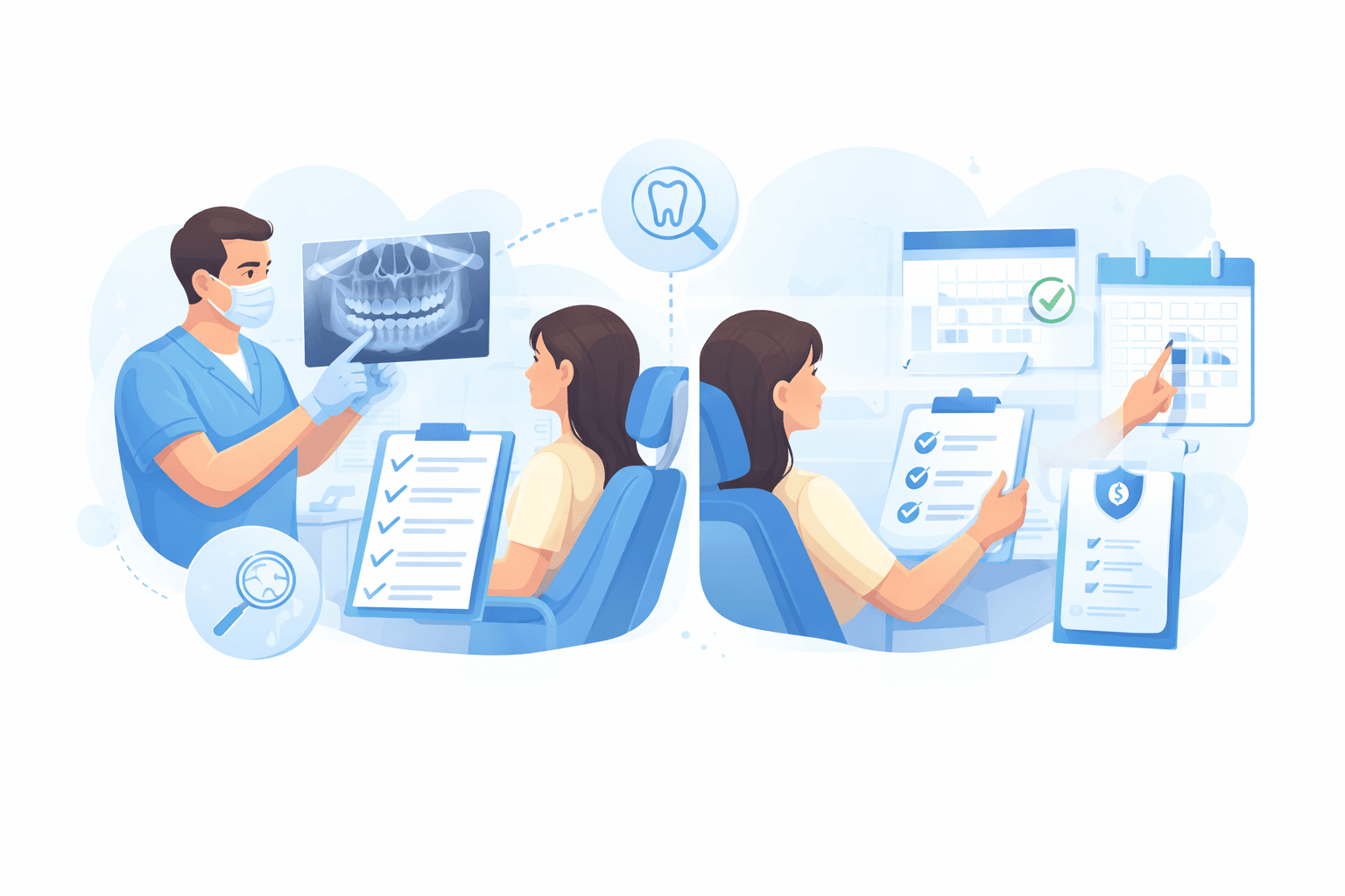 Dental consultation in progress